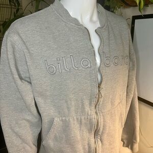Billabong Light Gray Zip-Up Men's Sweatshirt